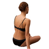 Bra Donna Calvin Klein Tonal Logo Nero | NonSoloSport