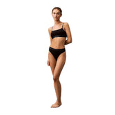 Perizoma Donna Calvin Klein Tonal Logo Nero | NonSoloSport