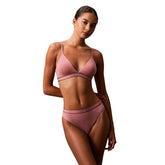 Perizoma Donna Calvin Klein Tonal Logo Rosso | NonSoloSport