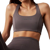 Top Sportivo Donna Calvin Klein Medio Impatto Grigio | NonSoloSport