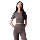 Calvin Klein T-Shirt Cropped Donna Grigio | NonSoloSport