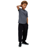 Pantalone Jogger Bambino Calvin Klein Pintuck Nero | NonSoloSport