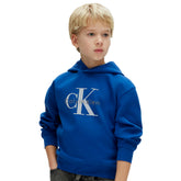 Felpa Bambino Calvin Klein Light Monologo Blu | NonSoloSport