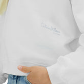 Felpa Bambina Calvin Klein Signature Bianco | NonSoloSport