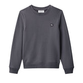 Felpa Bambino Calvin Klein Minibadge Grigio | NonSoloSport
