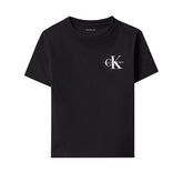 T-Shirt Bambino Calvin Klein Monologo Nero | NonSoloSport