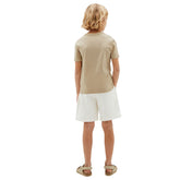T-Shirt Bambino Calvin Klein Logo Beige | NonSoloSport