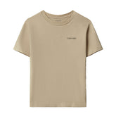 T-Shirt Bambino Calvin Klein Logo Beige | NonSoloSport