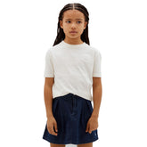 T-Shirt Bambino Calvin Klein Mini Badge Bianco | NonSoloSport