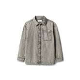 Camicia Ragazzo Calvin Klein Denim Stone Grigio | NonSoloSport
