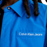 Calvin Klein Camicia Nylon Taglio Relaxed Bambino Blu | NonSoloSport
