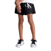 Calvin Klein Short Logo Bambino Nero | NonSoloSport