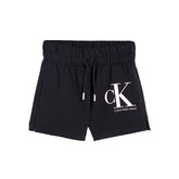 Calvin Klein Short Logo Bambino Nero | NonSoloSport