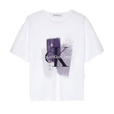 T-Shirt Bambino Calvin Klein Grafica Bianco | NonSoloSport