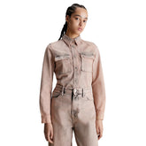 Camicia Donna Calvin Klein Slim Denim Rosa | NonSoloSport