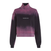 Felpa Donna Calvin Klein Fleece Tie&Dyed Rosa Nero | NonSoloSport