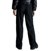 Pantalone Donna Calvin Klein Cargo Loose Zip Nero | NonSoloSport