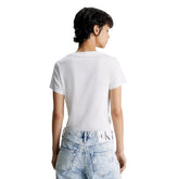 T-Shirt Donna Calvin Klein Gradient Bianco | NonSoloSport