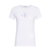 T-Shirt Donna Calvin Klein Gradient Bianco | NonSoloSport