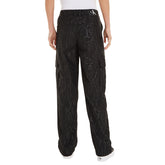 Pantalone Donna Calvin Klein Cargo Aop In Tone Nero | NonSoloSport