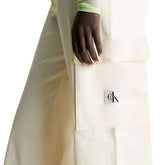 Pantalone Donna Calvin Klein Cargo Hw Bianco Crema | NonSoloSport