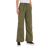 Pantalone Donna Calvin Klein Woven Parachute Khaki | NonSoloSport