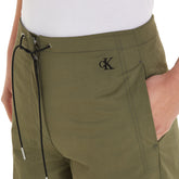 Pantalone Donna Calvin Klein Woven Parachute Khaki | NonSoloSport