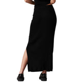 Maxi Gonna Donna Calvin Klein Lyocell Nero | NonSoloSport