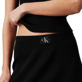 Maxi Gonna Donna Calvin Klein Lyocell Nero | NonSoloSport