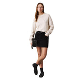 Maglione Donna Calvin Klein Monogramma Beige | NonSoloSport