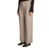 Pantalone Donna Calvin Klein Wide Elegant Beige | NonSoloSport