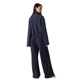 Felpa Donna Calvin Klein in Jersey Pesante Blu | NonSoloSport
