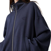 Felpa Donna Calvin Klein in Jersey Pesante Blu | NonSoloSport