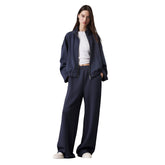 Felpa Donna Calvin Klein in Jersey Pesante Blu | NonSoloSport