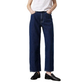 Jeans Donna Calvin Klein High Rise Barrel Blu Scuro | NonSoloSport