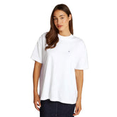 T-Shirt Donna Calvin Klein Logo Retro Bianco | NonSoloSport