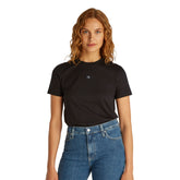 T-Shirt Donna Calvin Klein Regular Nero | NonSoloSport