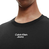 Calvin Klein T-Shirt Mirror Logo Uomo Nero | NonSoloSport