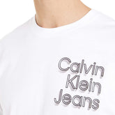 T-Shirt Uomo Calvin Klein Stacked Bianco | NonSoloSport