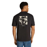 T-Shirt Uomo Calvin Klein Grid Monogram Nero | NonSoloSport
