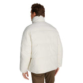 Piumino Uomo Calvin Klein Oversize Logo Bianco Avorio | NonSoloSport