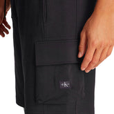 Shorts Cargo Uomo Calvin Klein da Tuta Nero | NonSoloSport