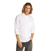 Camicia Uomo Calvin Klein Lino Bianco | NonSoloSport