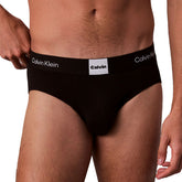 Slip Uomo Calvin Klein Hip Brief 3 Pack Nero | NonSoloSport
