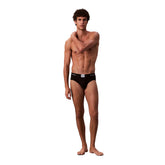 Slip Uomo Calvin Klein Hip Brief 3 Pack Nero | NonSoloSport