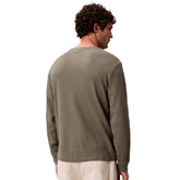 Maglia Uomo Calvin Klein Waffle Badge Verde Oliva | NonSoloSport