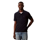 Polo Manica Corta Uomo Calvin Klein Piquè Blu | NonSoloSport