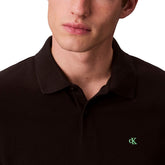 Polo Manica Corta Uomo Calvin Klein Piquè Nero | NonSoloSport
