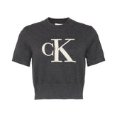 T-Shirt Donna Calvin Klein Chunky Grigio | NonSoloSport
