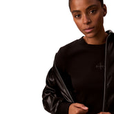 Maglietta Donna Calvin Klein Monogram Baby Tee Nero | NonSoloSport